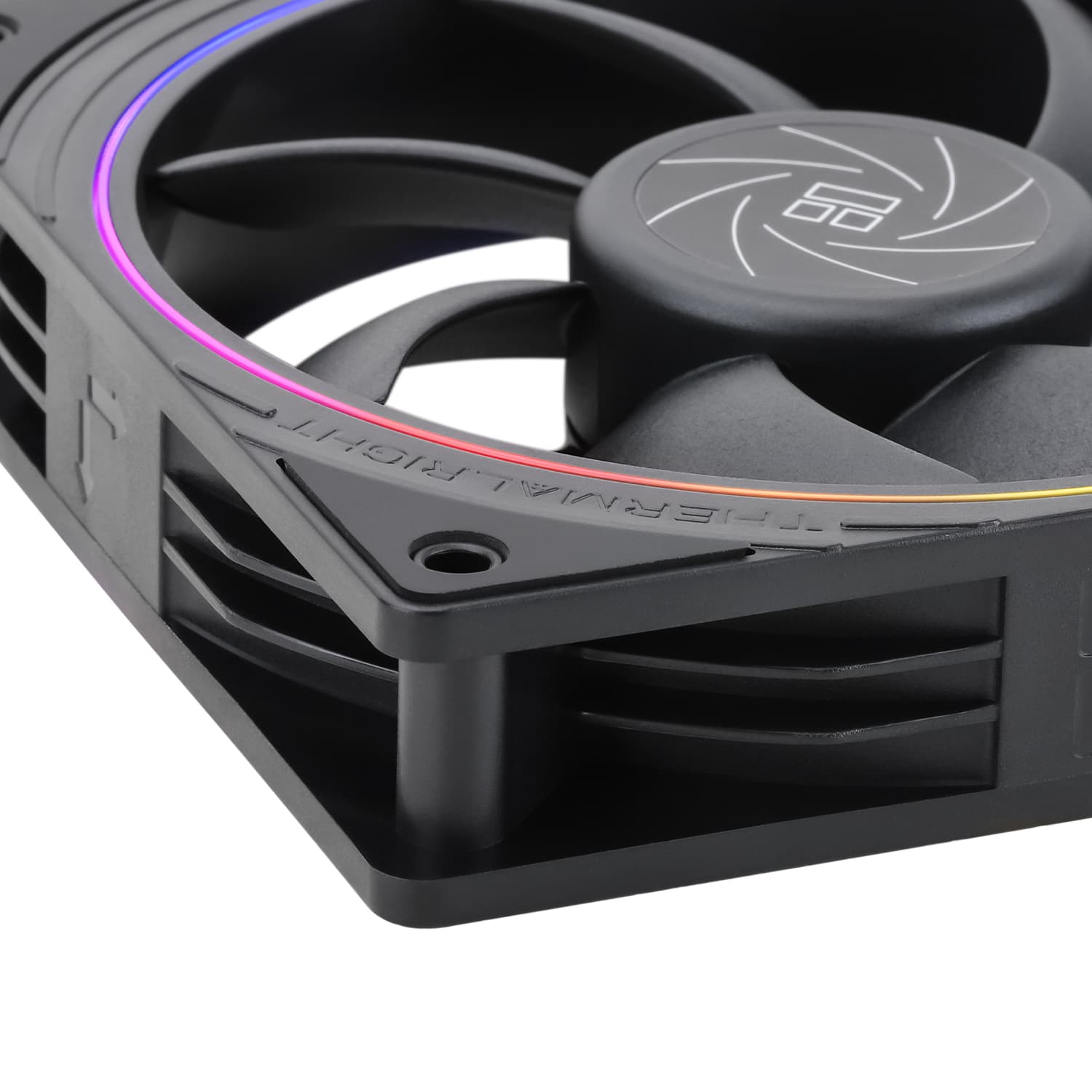 Ventilator Thermalright "TL-S12", 120mm, 1500 RPM, S-FDB Bearing, 47.6 CFM, LED ARGB, 4pin PWM, negru, "TL-S12" — miniatură