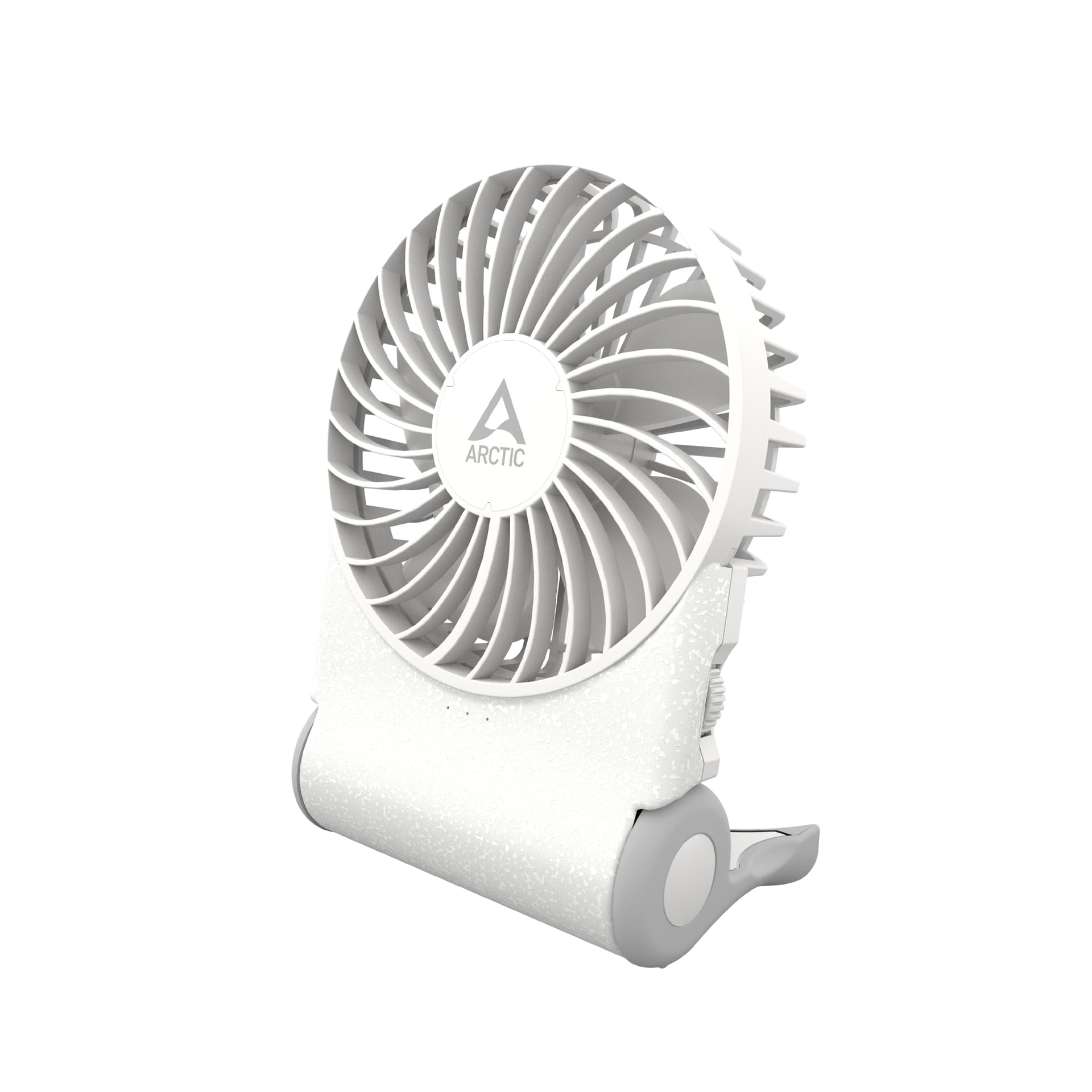 VENTILATOR birou ARCTIC "Summair 2Go" 91mm, 5W, 600-4000RPM, portabil, pliabil, alimentare USB, acumulator 5.000mAh, pana la 74 de ore, cablu USBA-C 1.2m inclus, alb, "AEBRZ00029A"