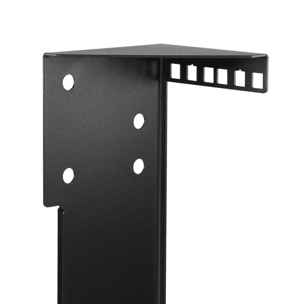 SUPORT 19" LOGILINK 2U, montare sub birou/ pe perete, otel SPCC, sarcina maxima 10 Kg, contine: 4xM6 set fixare, 4xM6 ancore perete, 4xM6 suruburi lemn, negru, "WB0012" — miniatură