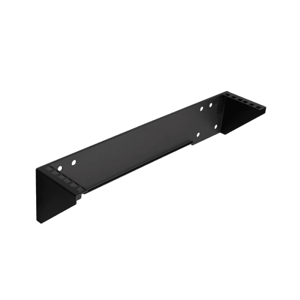 SUPORT 19" LOGILINK 2U, montare sub birou/ pe perete, otel SPCC, sarcina maxima 10 Kg, contine: 4xM6 set fixare, 4xM6 ancore perete, 4xM6 suruburi lemn, negru, "WB0012" — miniatură