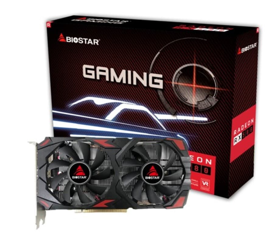 Placa video Biostar "Radeon RX580 2048SP", 8GB GDDR5, 256bit, PCI Express 3.0 x16, 2 x DisplayPort 1.4a, HDMI 2.0, racire activa 2 x fan, "VA5815RQ82" — miniatură