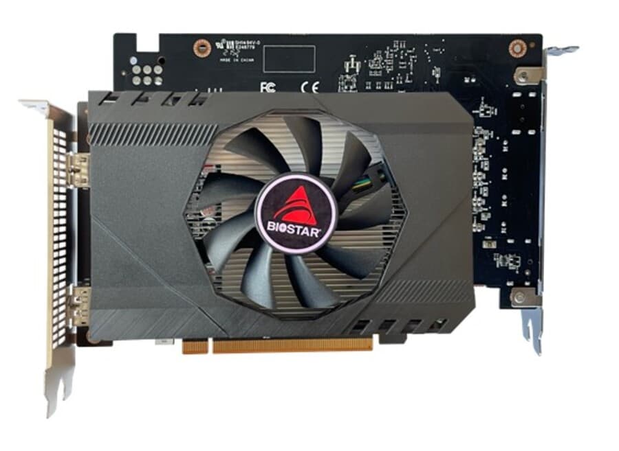 Placa video Biostar "Radeon RX6400", 4GB GDDR6, 64bit, PCI Express 4.0 x16, 1 x DisplayPort 1.4a, HDMI 2.1, racire activa 1 x fan, "VA6406RA46"