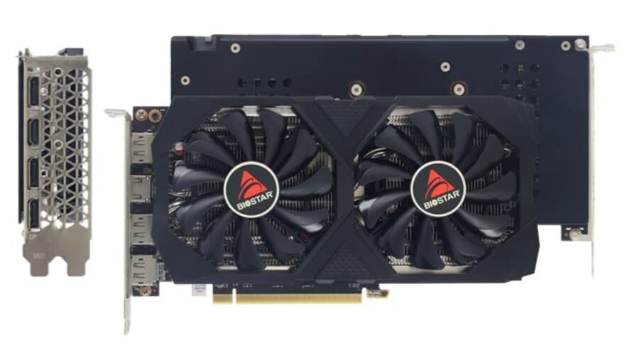 Placa video Biostar "AMD Radeon RX 6600", 8GB GDDR6, 128 bit, PCI-E 4.0, 3 x DisplayPort 1.4a, 1 x HDMI 2.1, racire activa 2 x fan, "VA6606RM81" — miniatură