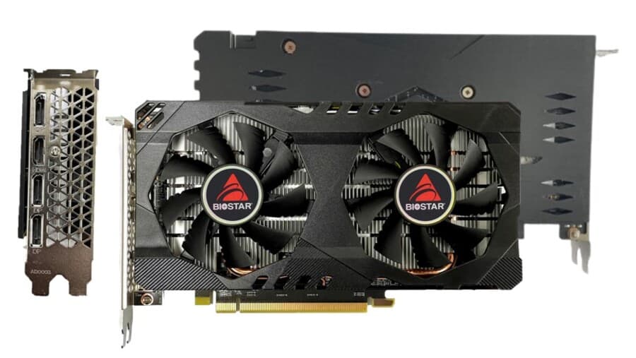 Placa video Biostar "AMD Radeon RX 6600", 8GB GDDR6, 128 bit, PCI-E 4.0, 3 x DisplayPort 1.4a, 1 x HDMI 2.1, racire activa 2 x fan, "VA6606RM81"