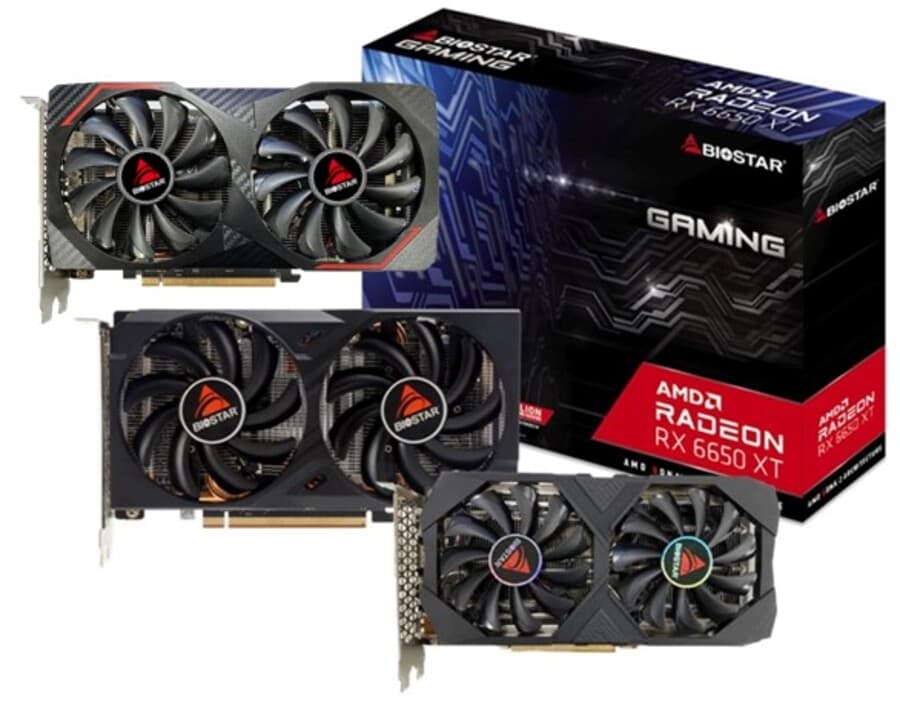 Placa video Biostar "AMD Radeon RX 6650 XT", 8GB GDDR6, 128 bit, PCI-E 4.0, 3 x DisplayPort 1.4a, 1 x HDMI 2.1, racire activa 2 x fan, "VA6656TM81" — miniatură