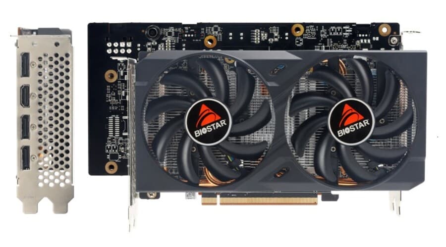 Placa video Biostar "AMD Radeon RX 6650 XT", 8GB GDDR6, 128 bit, PCI-E 4.0, 3 x DisplayPort 1.4a, 1 x HDMI 2.1, racire activa 2 x fan, "VA6656TM81"