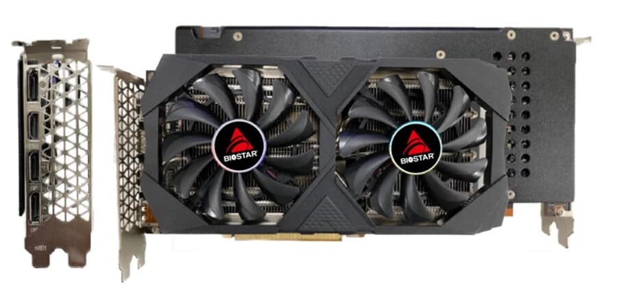 Placa video Biostar "AMD Radeon RX 6650 XT", 8GB GDDR6, 128 bit, PCI-E 4.0, 3 x DisplayPort 1.4a, 1 x HDMI 2.1, racire activa 2 x fan, "VA6656TM81" — miniatură