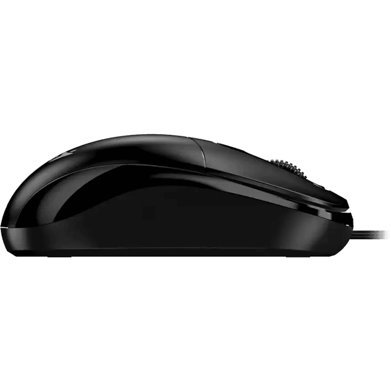 Mouse Genius "DX-111", PC sau NB, cu fir USB-A, optic, 1200 dpi, butoane/scroll 3/1, negru, "31010034400" — miniatură