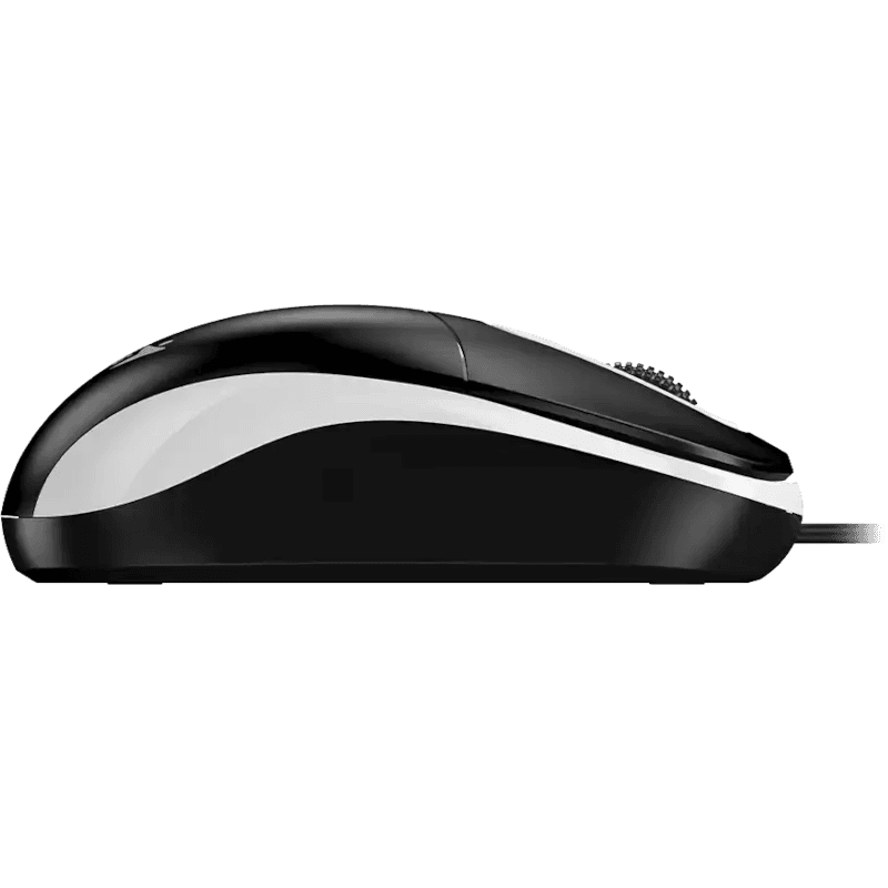 Mouse Genius "DX-111", PC sau NB, cu fir USB-A, optic, 1200 dpi, butoane/scroll 3/1, negru-gri, "31010034401" — miniatură