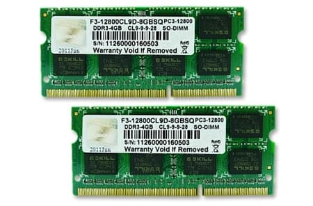 Memorie laptop DDR3 SO-DIMM 8GB 1600-999 SQ Dual "F3-12800CL9D-8GBSQ"