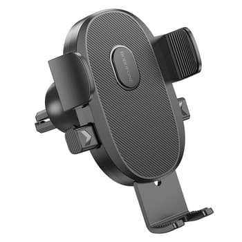 SUPORT AUTO Borofone "BH92" pt. SmartPhone, prindere in 3 puncte, fixare grila ventilatie, negru "6941991103681" — miniatură