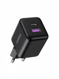 INCARCATOR retea Ugreen GaN "X516" Quick Charge 30W, 1 x USB, 1 x USB Type-C, negru "65014"
