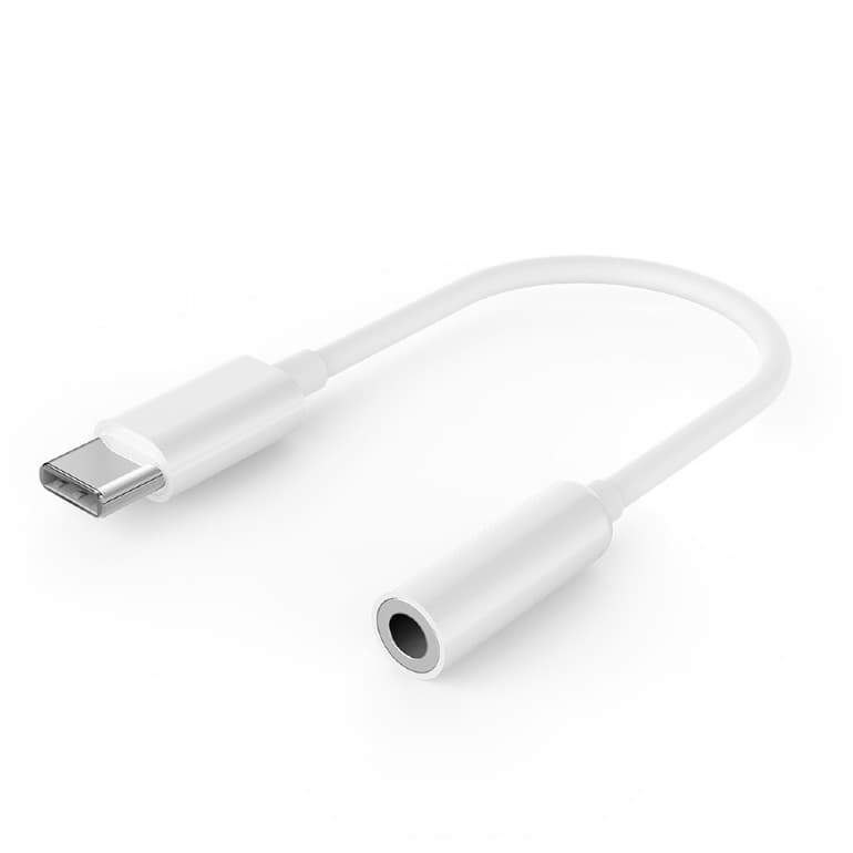 ADAPTOR audio GEMBIRD stereo (1 x USB Type-C T la 1 x 3.5 mm jack 4-pin M), 0.1M, alb, "A-CM-3.5F-01"
