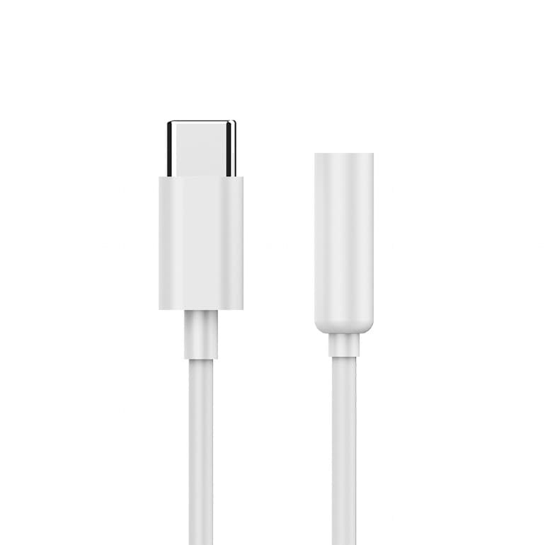 ADAPTOR audio GEMBIRD stereo (1 x USB Type-C T la 1 x 3.5 mm jack 4-pin M), 0.1M, alb, "A-CM-3.5F-01" — miniatură