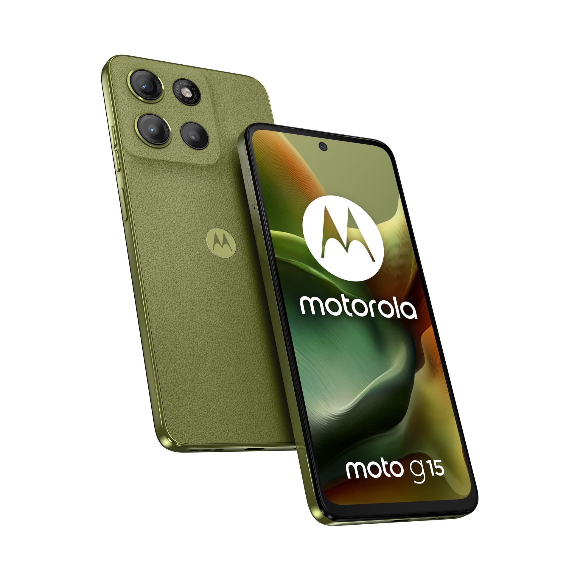 Moto g15, 128GB, 8GB RAM, Dual SIM, 4G, Tri-Camera, Iguana Green "PB6E0016PL"