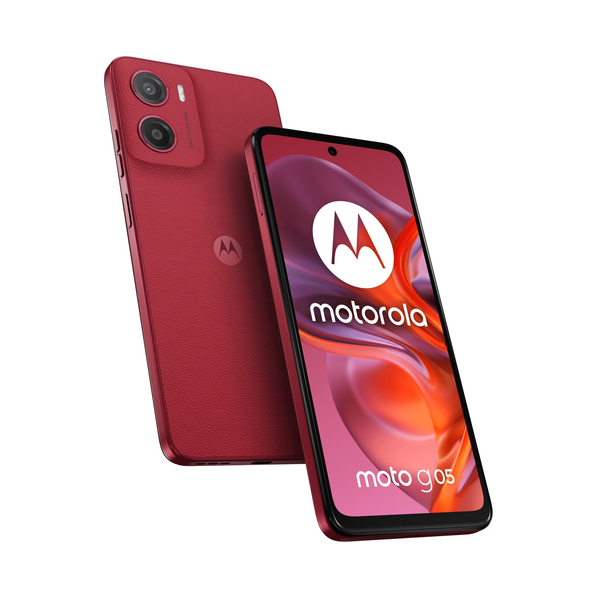 Moto g05, 128GB, 4GB RAM, Dual SIM, 4G, Plum Red "PB6L0029RO"