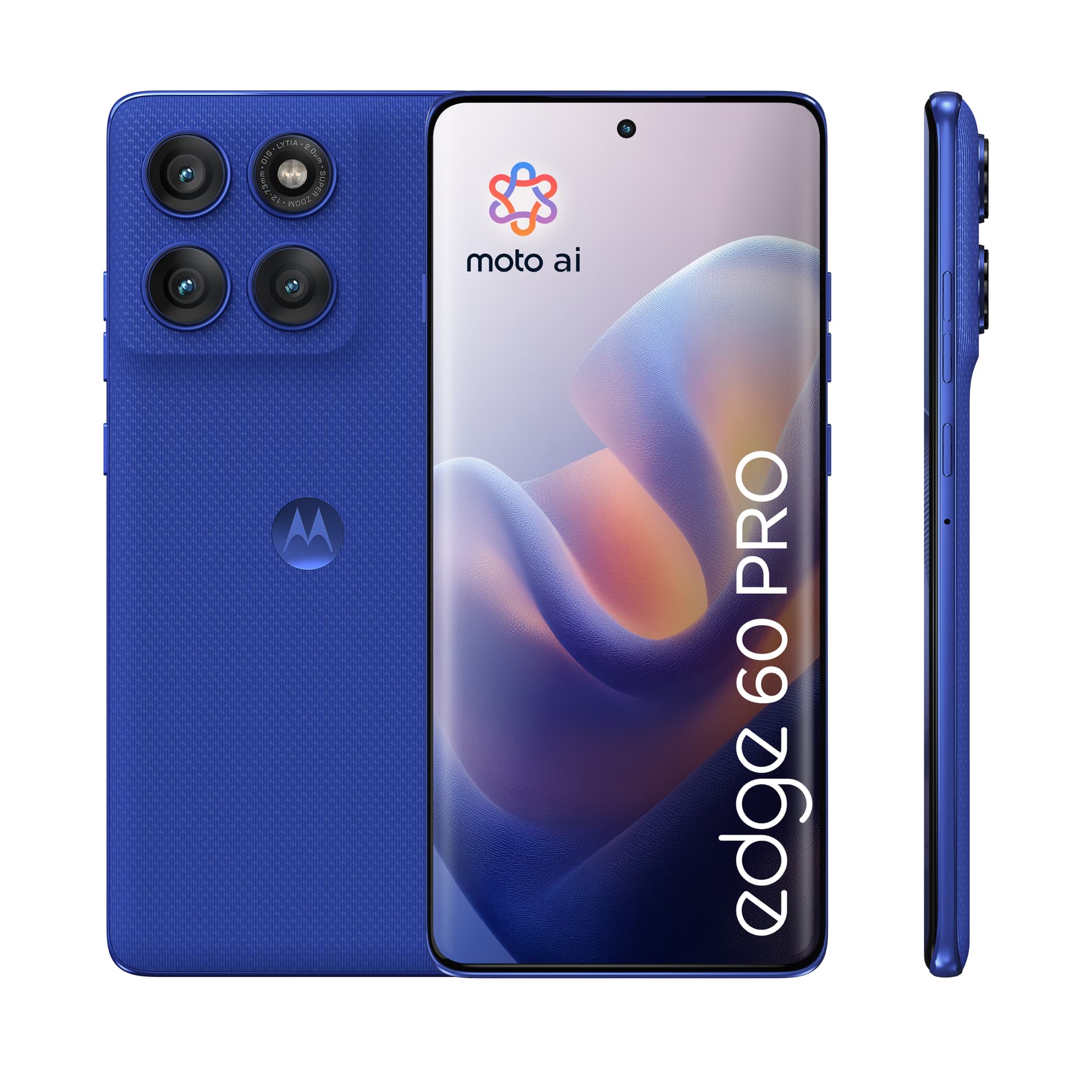 Smartphone Moto Edge 60 Pro 512GB 12GB RAM 5G Dual SIM Dazzling Blue "PB7X0010PL" — miniatură