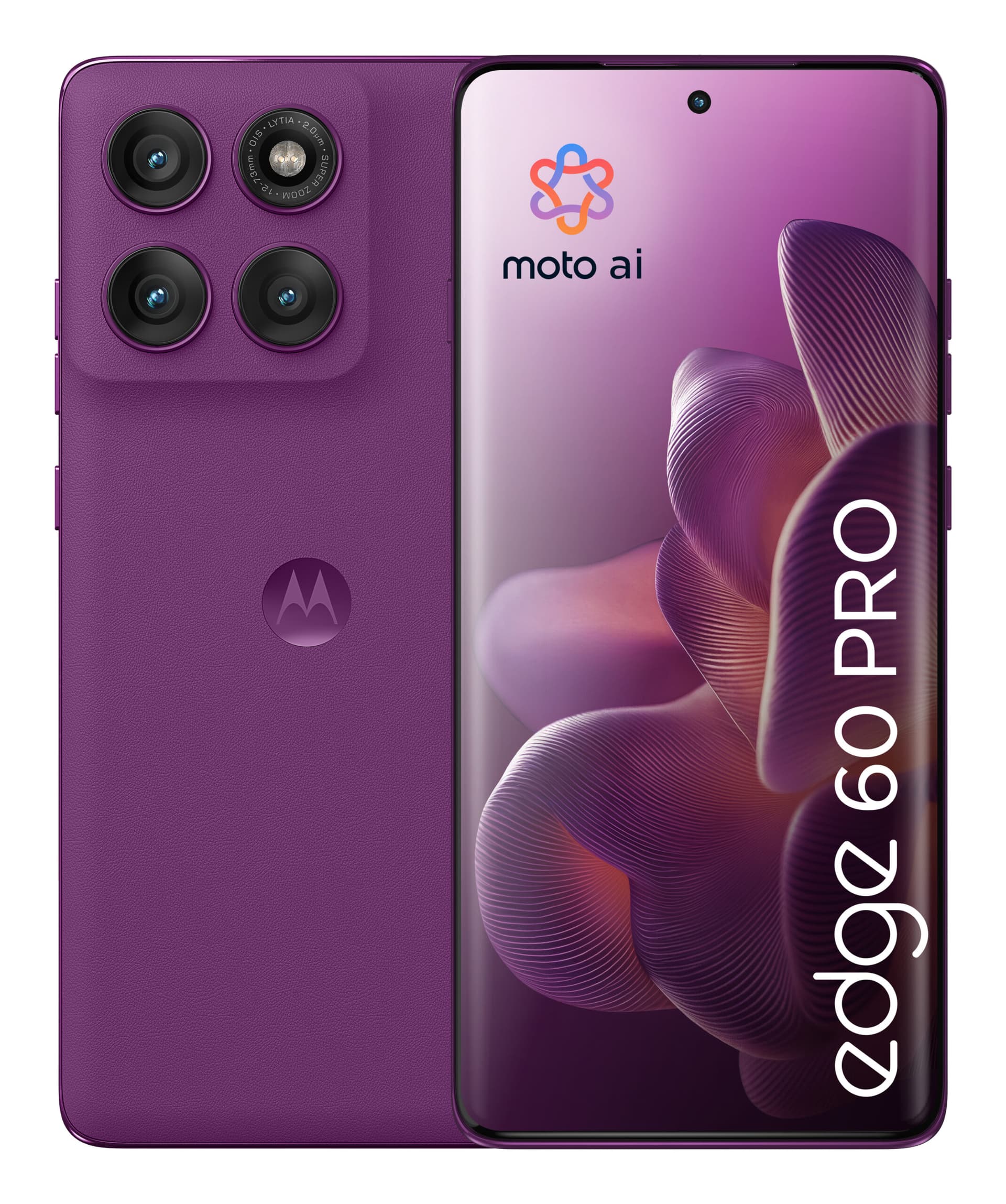 Edge 60 Pro, OLED, 512GB, 12GB RAM, Dual SIM, 5G, 3x 50MP AI Cam, Baterie 6000 mAh, incarcare TurboPower 90W, Sparkling Grape "PB7X0011PL" — miniatură