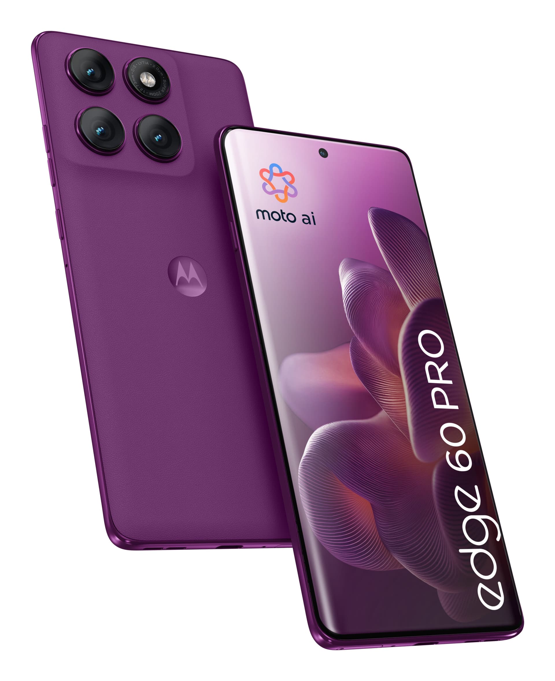 Edge 60 Pro, OLED, 512GB, 12GB RAM, Dual SIM, 5G, 3x 50MP AI Cam, Baterie 6000 mAh, incarcare TurboPower 90W, Sparkling Grape "PB7X0011PL"