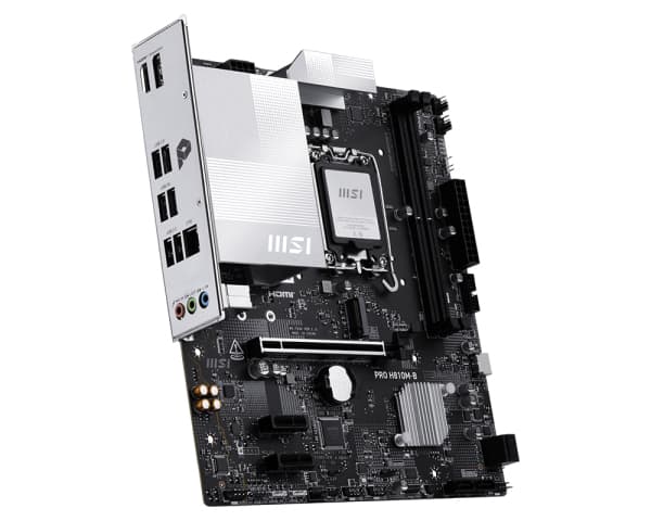 Placa de baza MSI PRO H810M-B, LGA1851, DDR5, mATX, Negru "PRO H810M-B" — miniatură