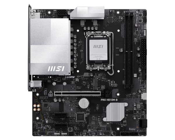 Placa de baza MSI PRO H810M-B, LGA1851, DDR5, mATX, Negru "PRO H810M-B"