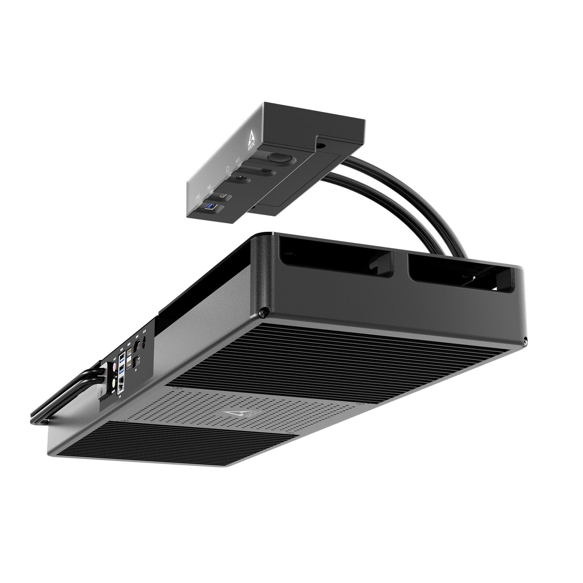 Mini PC Arctic Senza 5700G Pro&nbsp;, prindere sub birou, AMD Ryzen 7 5700G Pro, 32 GB DDR4 3200Mhz, 1 TB SSD M.2, 2500 Mbps, Wi-Fi 6E, Bluetooth 5.3, Windows 11 Home, sursa 119.7 W, USB x 6, HDMI, DisplayPort, audio "ACPCC00006A" - (