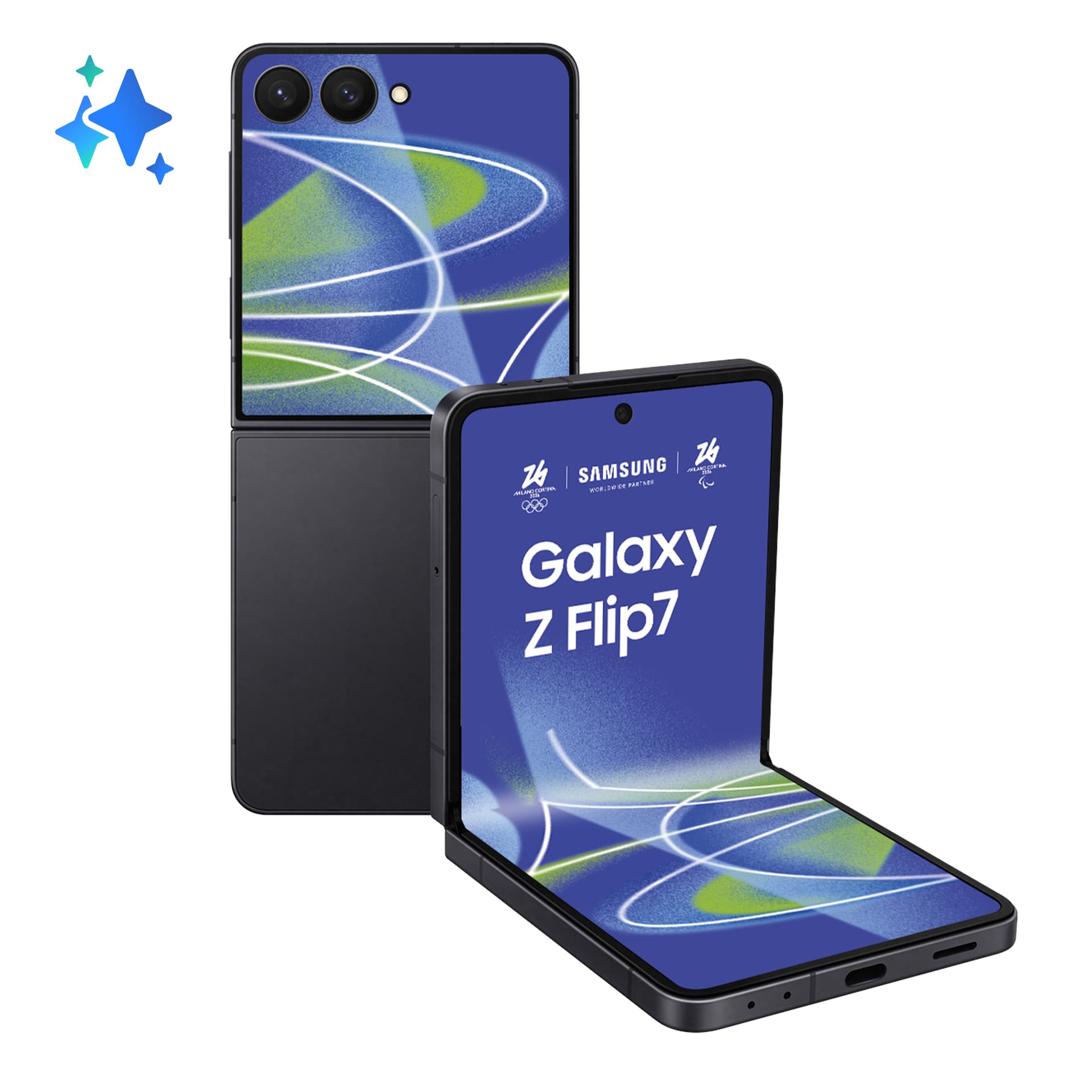 Samsung F766B 5G 6.9"/4.1" 12 256GB BK "SM-F766BZKGEUE"