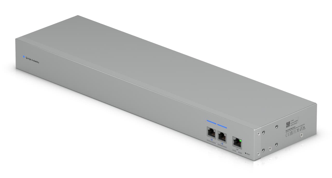Ubiquiti WAN Switch USW-WAN-RJ45-EU 10 GbE linking two Shadow Mode High Availability UniFi Gateways to a single ISP "USW-WAN-RJ45-EU" — miniatură