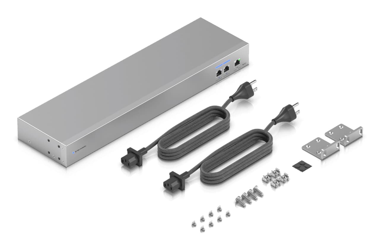 Ubiquiti WAN Switch USW-WAN-RJ45-EU 10 GbE linking two Shadow Mode High Availability UniFi Gateways to a single ISP "USW-WAN-RJ45-EU" — miniatură