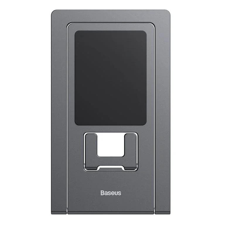 STAND Baseus smartphone sau tableta, pliabil, aliaj zinc, dimensiuni: 139.6*81*5.6 mm, gri "LUKP000013" - 6932172605896 — miniatură