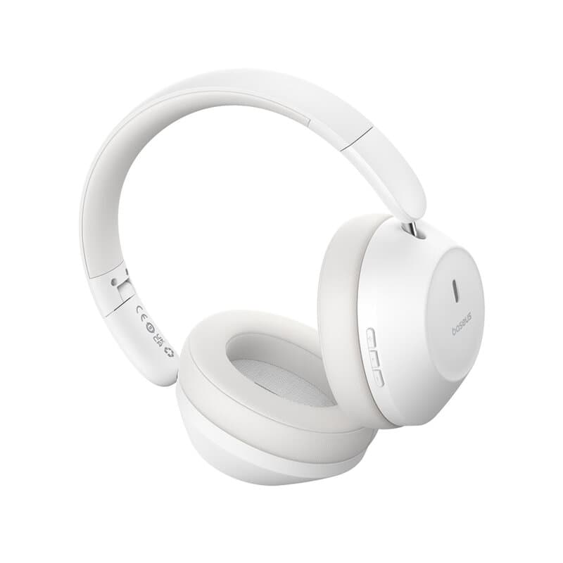 CASTI Baseus Bass 30 Max, pt smartphone, wireless, bluetooth 5.3, microfon pe casca, 50 ore durata baterie, alb "A00070700211-00" - 6932172657819 — miniatură