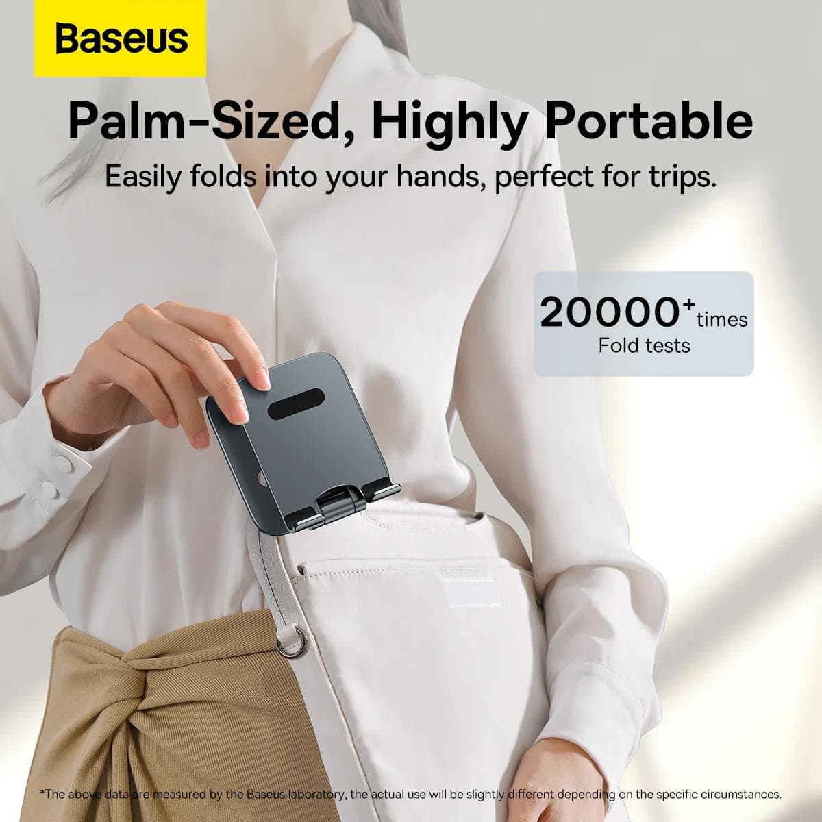 SUPORT Telefon/Tableta Baseus Biaxial, pt. Smartphone sau Tableta, pliabil, dimensiune: 115 x 126 x 43mm, material anti-alunecare, aluminiu "LUSZ000113" - 6932172615192 — miniatură