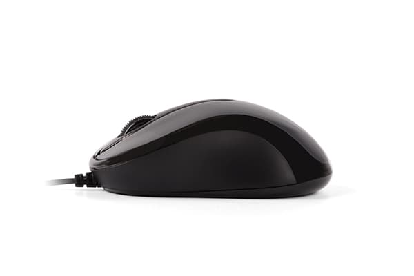 MOUSE A4tech, "N 350", PC sau NB, cu fir, USB, optic, 1000 dpi, butoane/scroll 3/1, glossy / grey, "N-350-3" — miniatură