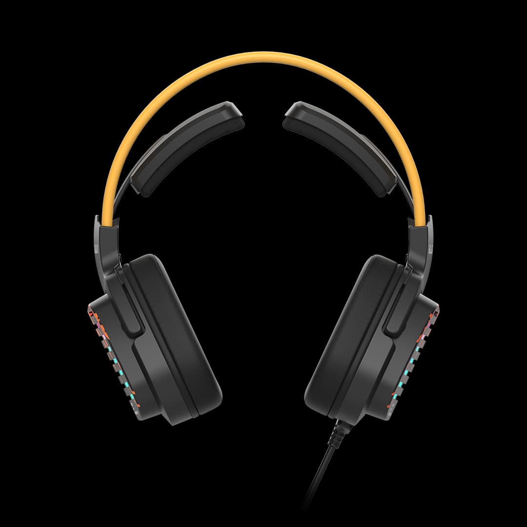Casti A4Tech - gaming "Bloody", Over-Ear, utilizare multimedia, cu fir 2m, USB, 7.1 Virtual USB, difuzor 50mm, microfon pe fir, iluminare RGB, negru, "G565"