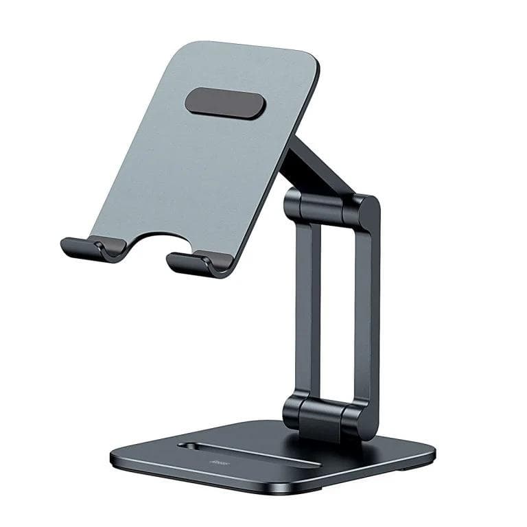 SUPORT Telefon Baseus Biaxial, pt. Smartphone, pliabil, dimensiune: 115 x 126 x 43mm, material anti-alunecare, aluminiu "LUSZ000013" - 6932172615185 — miniatură