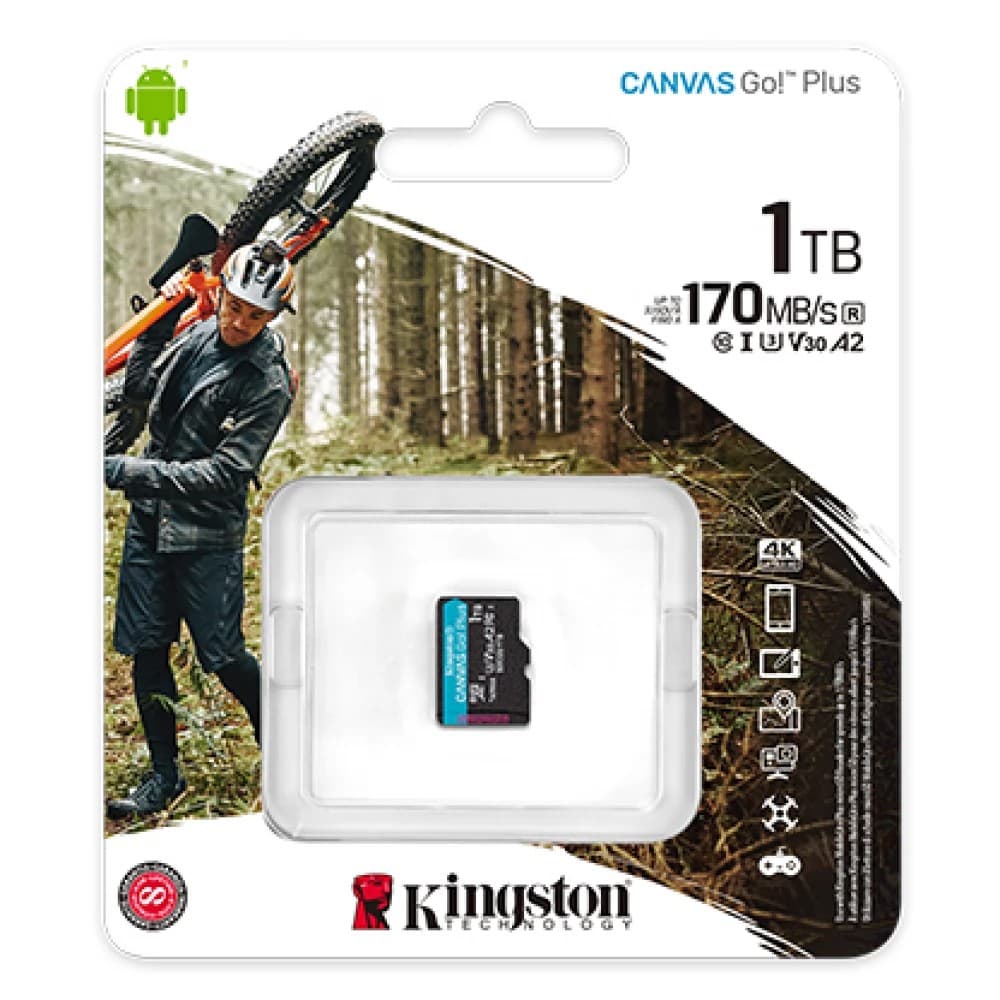 Card memorie Canvas Go! Plus MicroSDXC 1 TB Class 10 UHS-I/U3 A2 V30 (SDCG3/1TBSP) "SDCG3/1TBSP"
