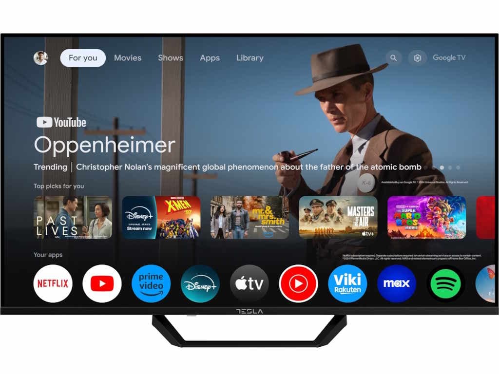 Tesla Google TV DLED 43E655BUS, 109 cm, UHD, negruDVB-T/T2/C/S/S2, 270cd/m2, VESA 200x200mm "43E655BUS" — miniatură