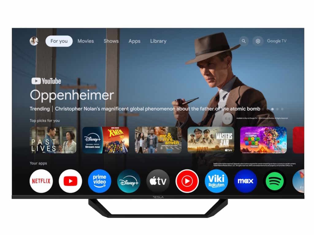 Tesla Google TV DLED 50E655BUS, 127 cm, UHD, negruDVB-T/T2/C/S/S2, 260cd/m2, CI+, VESA 200x300mm "50E655BUS" — miniatură