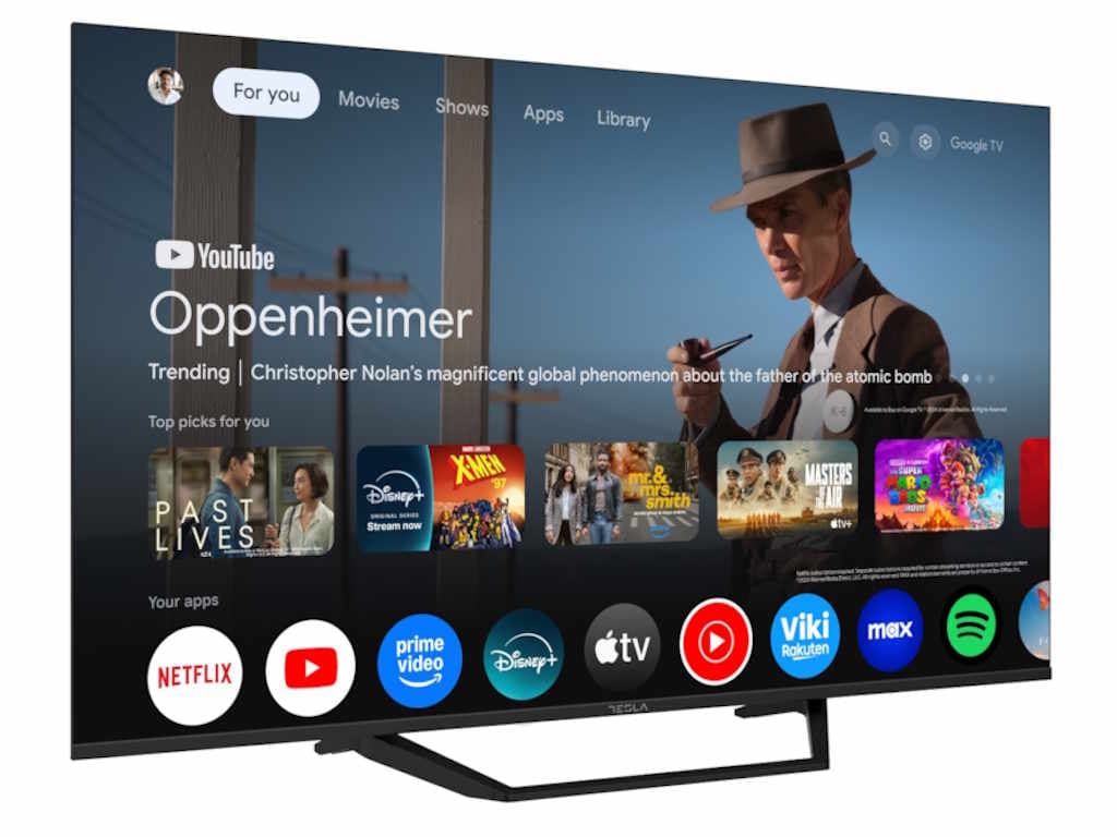 Tesla Google TV DLED 50E655BUS, 127 cm, UHD, negruDVB-T/T2/C/S/S2, 260cd/m2, CI+, VESA 200x300mm "50E655BUS" — miniatură