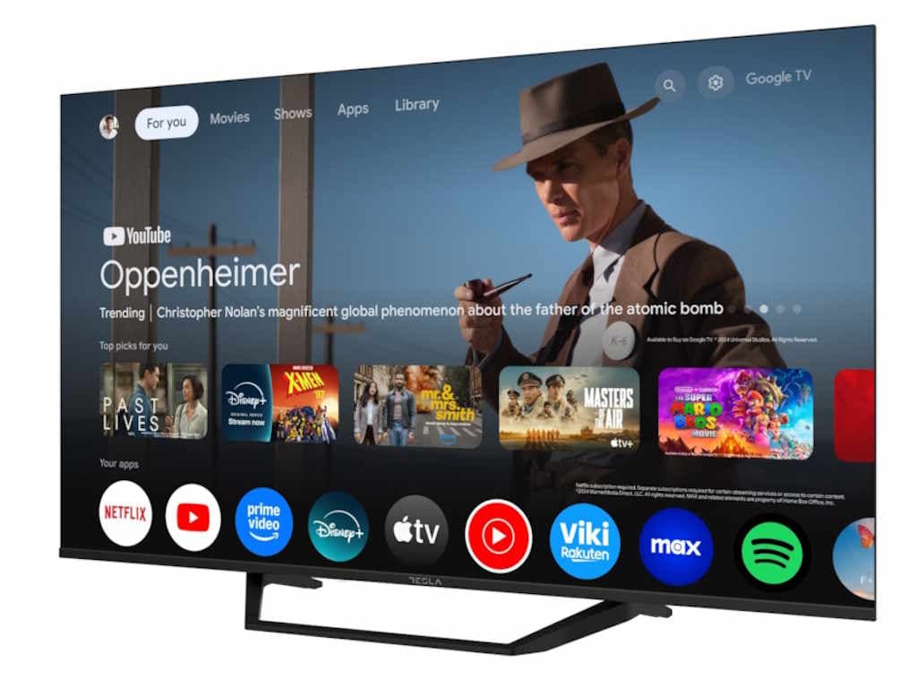 Tesla Google TV DLED 50E655BUS, 127 cm, UHD, negruDVB-T/T2/C/S/S2, 260cd/m2, CI+, VESA 200x300mm "50E655BUS" — miniatură