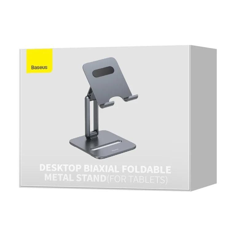 SUPORT Telefon/Tableta Baseus Biaxial, pt. Smartphone sau Tableta, pliabil, dimensiune: 115 x 126 x 43mm, material anti-alunecare, aluminiu "LUSZ000113" - 6932172615192 — miniatură