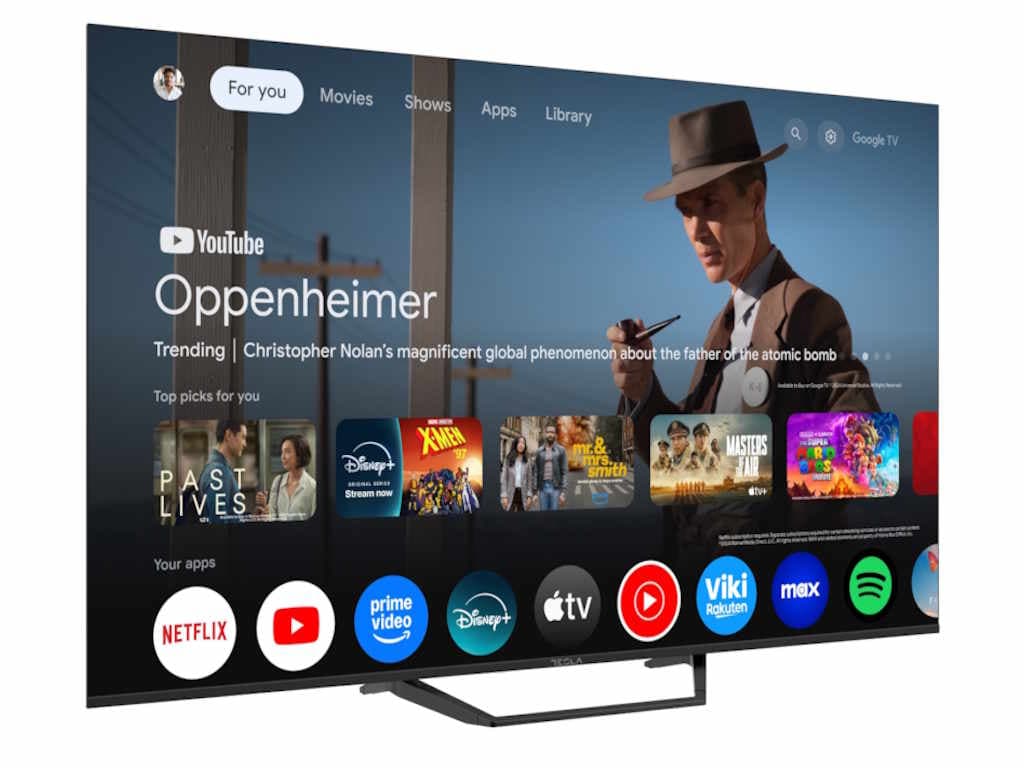 Tesla Google TV DLED 65E655BUS, 165 cm, UHD, blackDVB-T/T2/C/S/S2, 250cd/m2, VESA 200x499 mm "65E655BUS" — miniatură