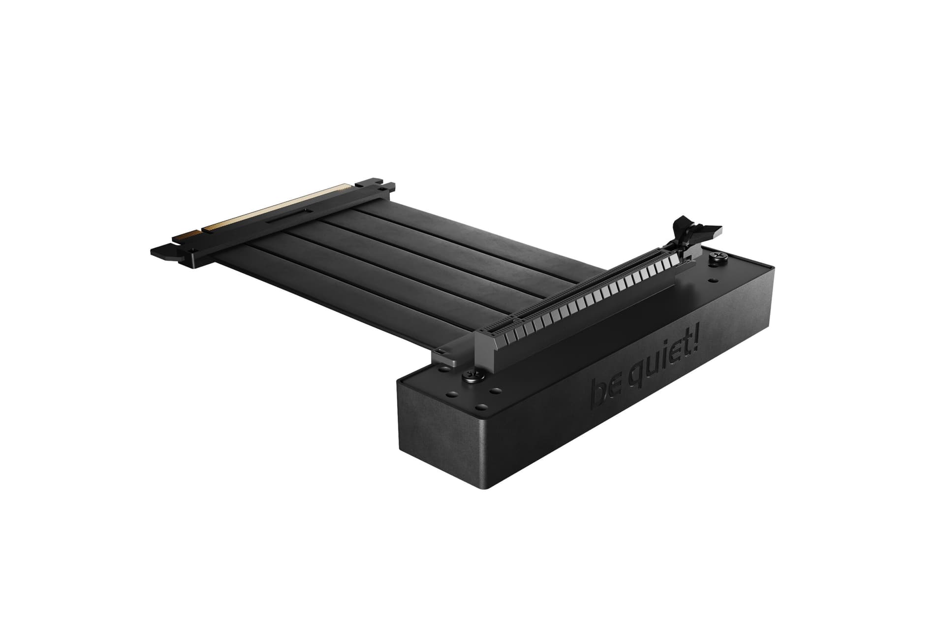 Riser cable be quiet, pentru instalare verticala placa video, PCIe 4.0, 2m, negru, "BGA12" — miniatură