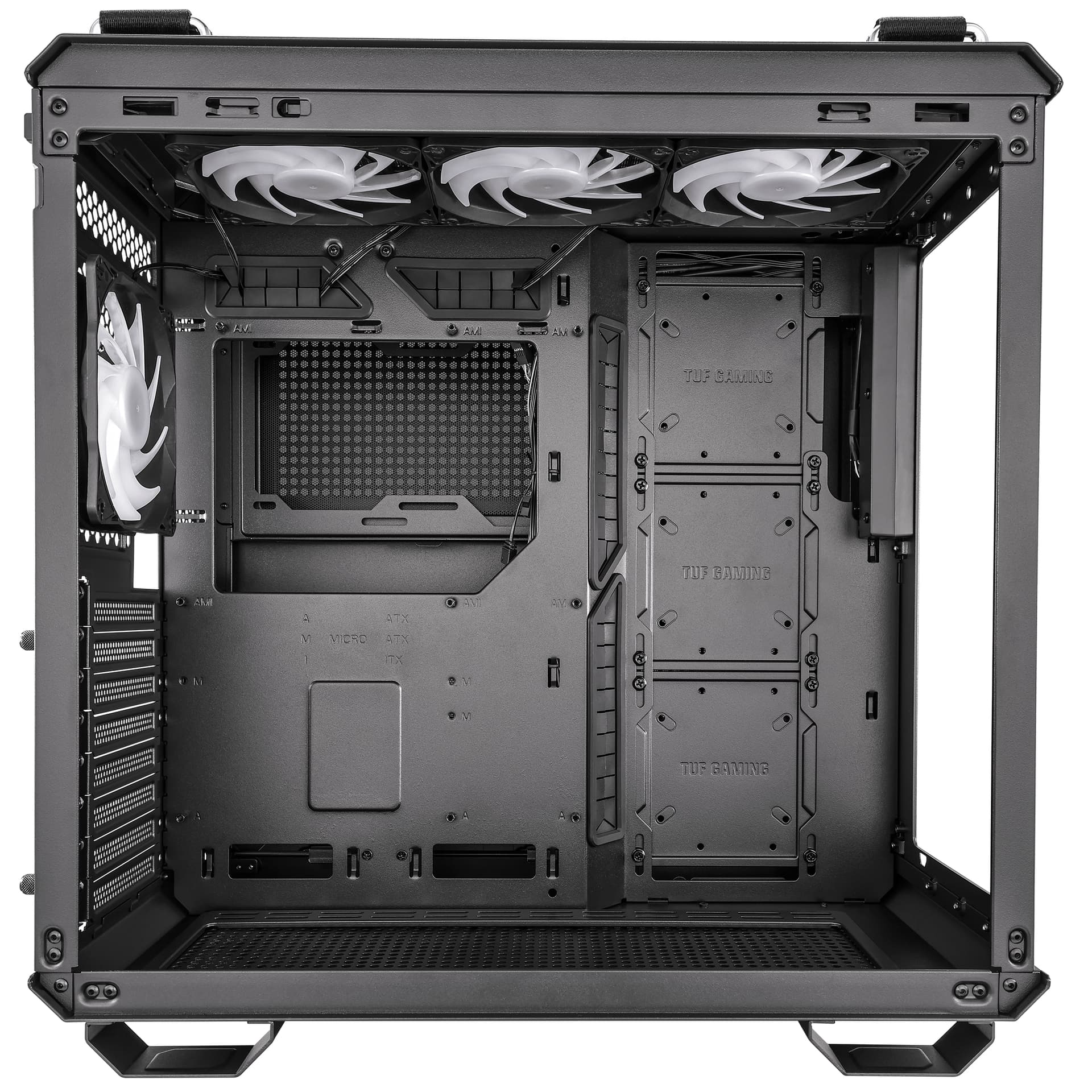 Carcasa TUF Gaming GT502 Plus MiddleTower Fara sursa ATX, mATX, mITX Black "90DC0090-B19010" — miniatură
