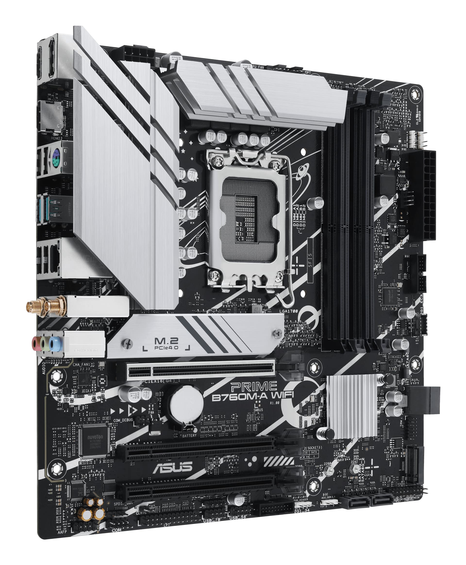 Placa de baza Prime B760M-A WIFI, Intel B760M, Socket LGA 1700, mATX "90MB1EL0-M0EAY0" — miniatură