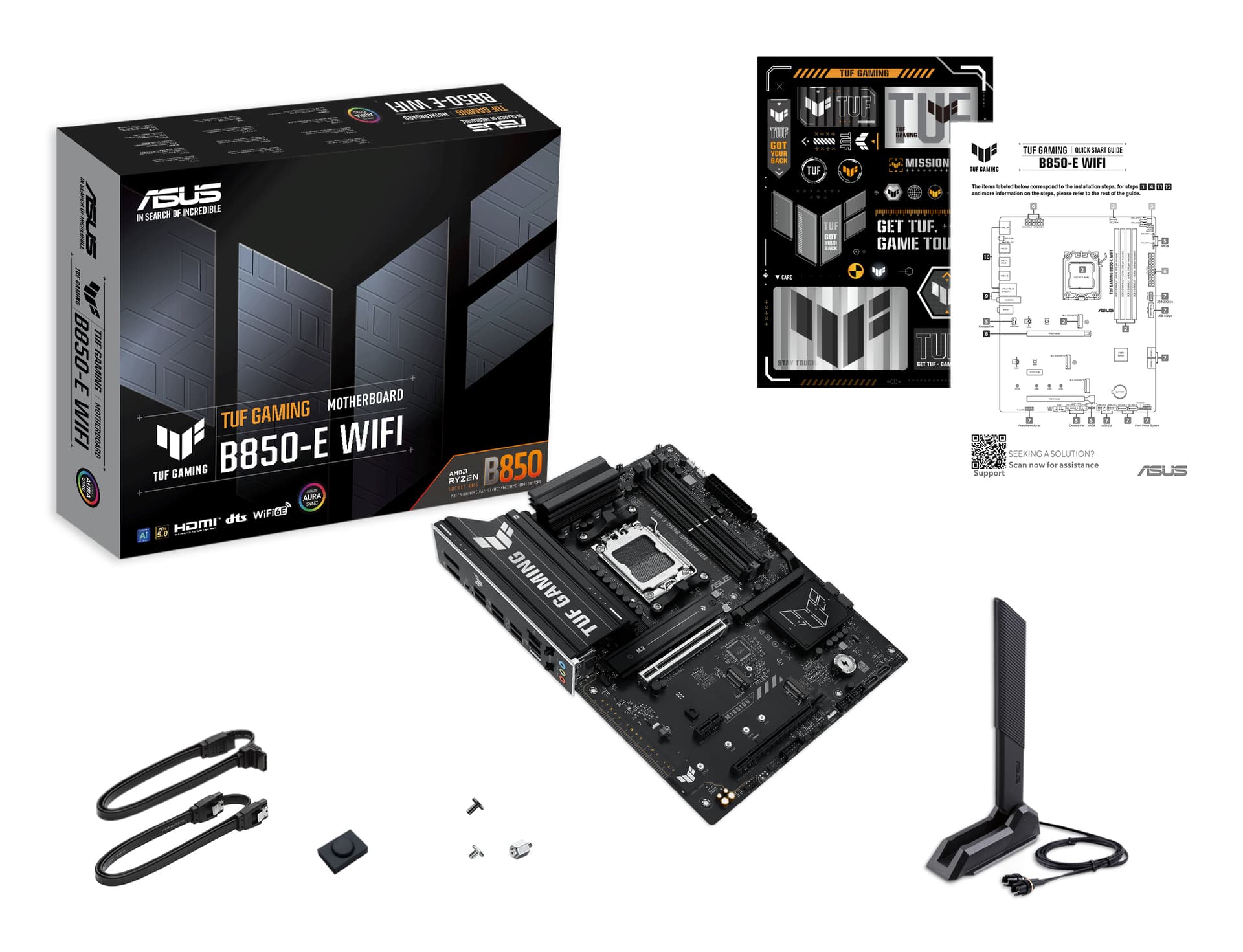 Placa de baza MB AMD AM5 TUF GAMING B850-E WIFI "90MB1L20-M0EAY0" — miniatură