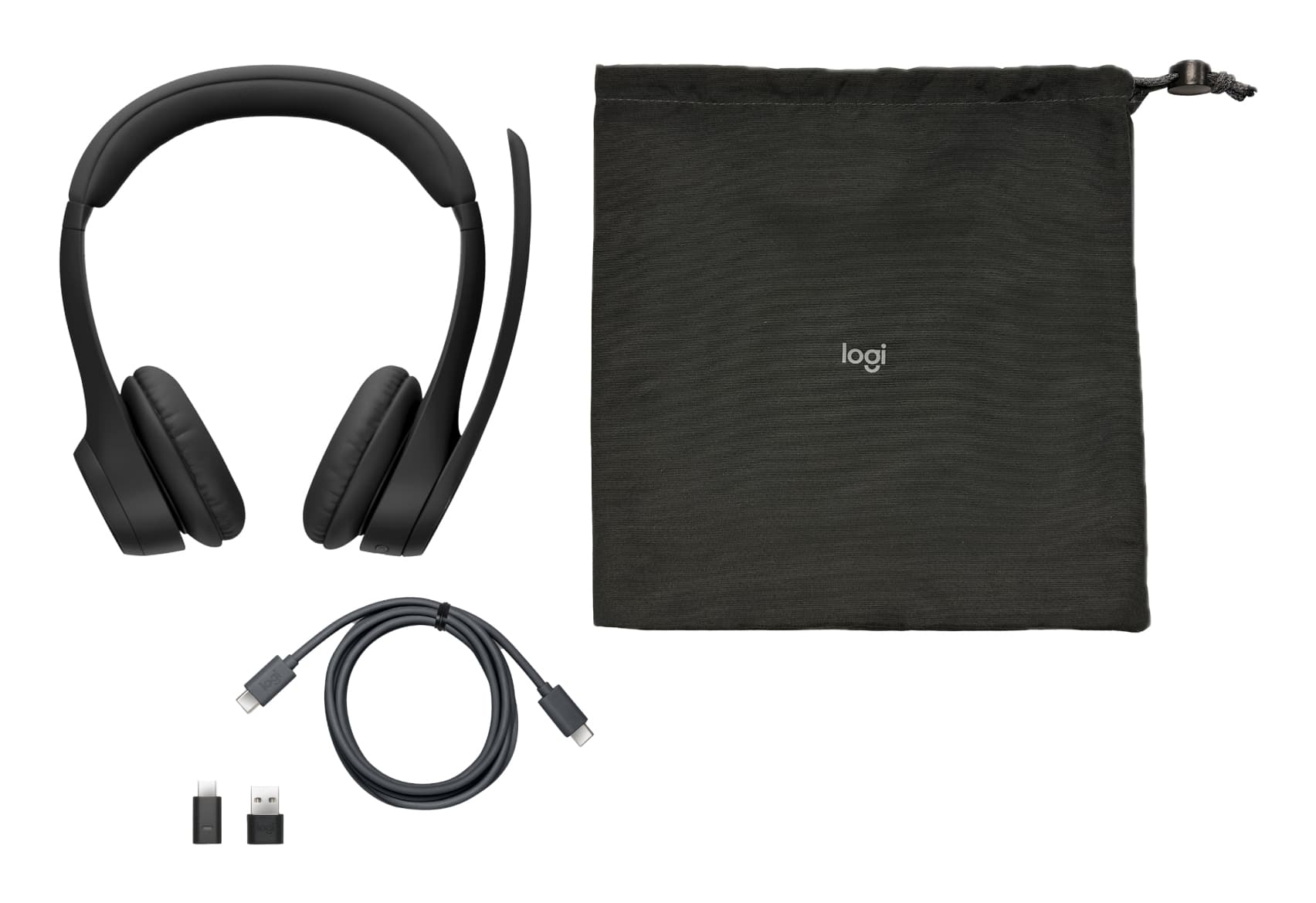 LOGITECH Headset - Zone 305 - Midnight Black - 2.4GHZ/BT BUNDLE TEAMS "981-001451" — miniatură