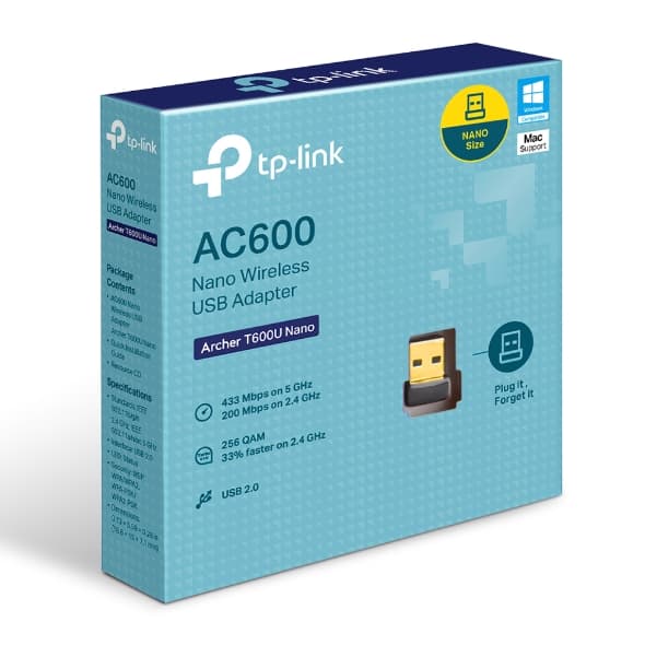 Adaptor Wireless TP-LINK Archer T600U Nano, WIFI 5, Dual Band — miniatură