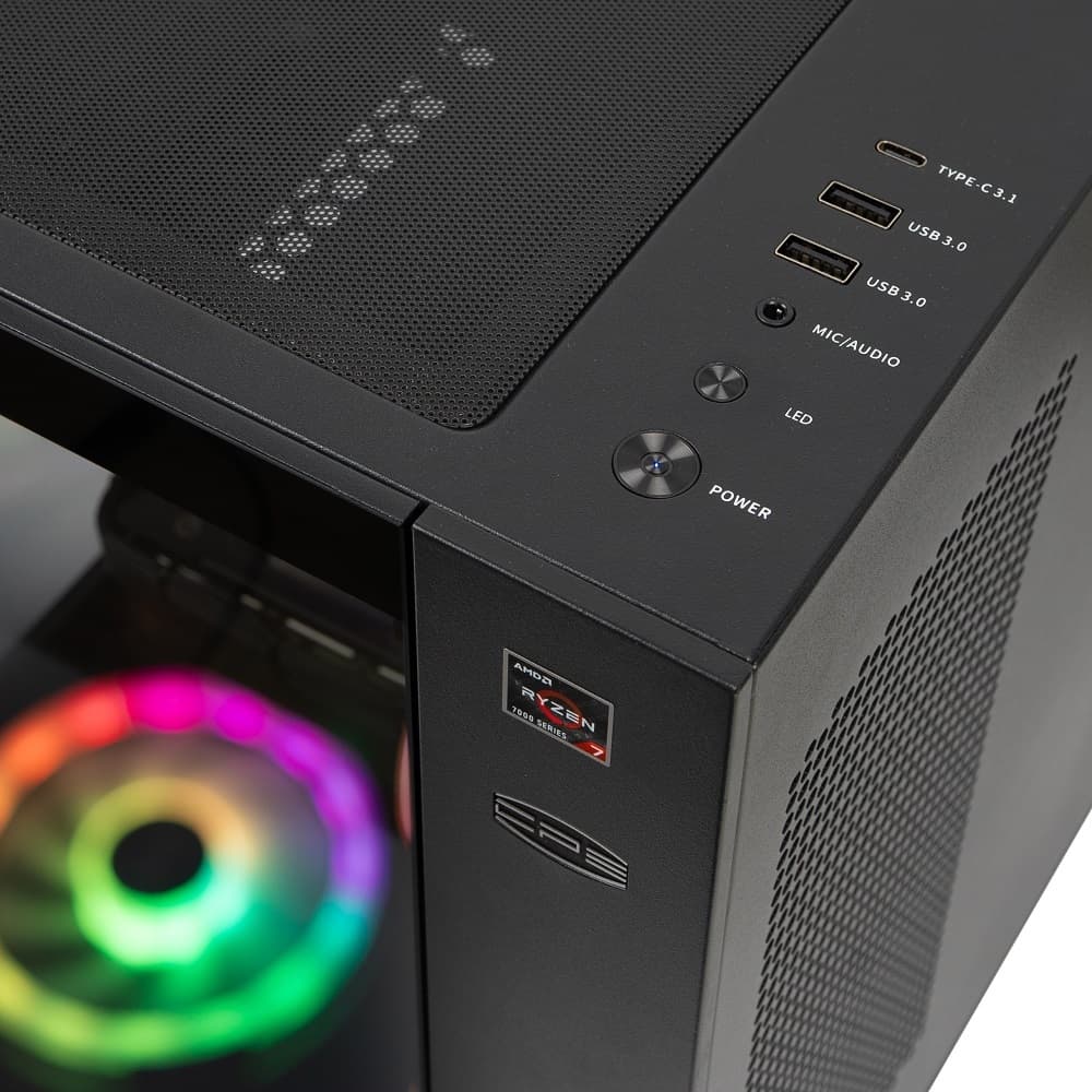 Sistem Spacer Unbreakable, Ryzen 7 7800X3D, 32 GB DDR5, RX9070XT, 2TB, No Os, "SPACER-Unbreakable-07" — miniatură