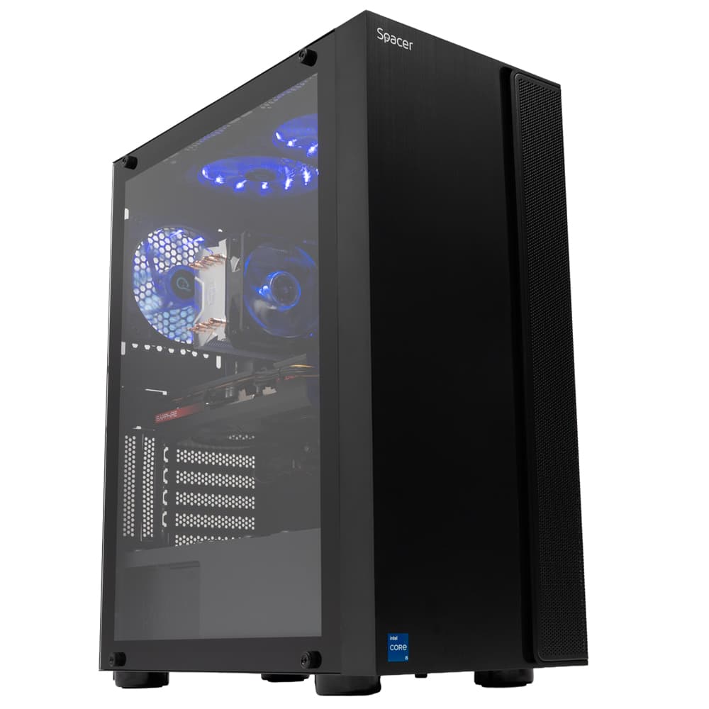 Sistem Spacer Vigilant, i5-12400F, 16GB DDR4, RX6650XT, 1TB, No Os, "SPACER-Vigilant-02"